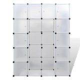 Modular Cabinet 14 Compartments White 37x146x180.5 cm 240500