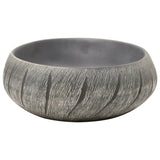 Countertop Basin Black and Grey Oval 59x40x15 cm Ceramic 155080