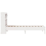 Bookcase Bed White Solid Pine wood Single Bookcase Bed 3322919