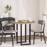 Table Top 80 x 1.5 cm Round Engineered Wood Artisan oak 880430