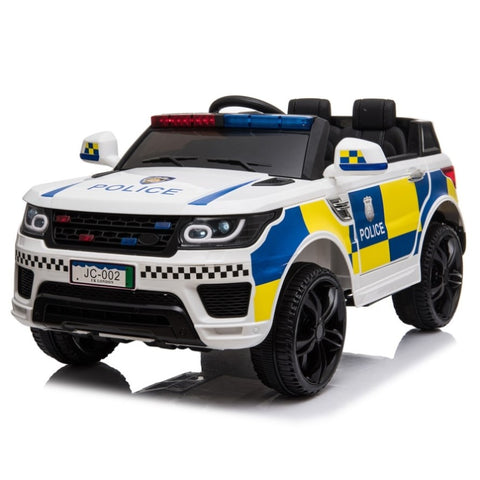 ZNTS Dual Drive 12V 7Ah Police Car with 2.4G Remote Control White 47331340