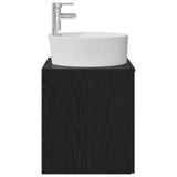 Wall-Mounted Sink Vanity Black Oak 49.5 x 44.5 x 65 cm 890295