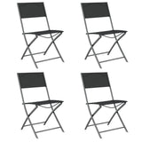 Garden Dining Set Grey Powder-coated steel Standard Foldable 3102920