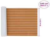 Boat Mat Brown and Black 240 x 90 cm EVA 42046766
