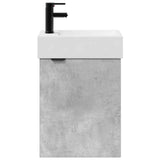 Bathroom Vanity Unit with Tap Concrete Grey 45.5 x 22.5 x 84 cm 889428