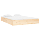 Bed Frame without Mattress Solid Wood 135x190 cm Double Double 820077