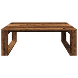Coffee Table Old Wood 100x100x35 cm Engineered Wood 856690
