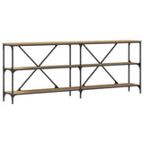 Console Table Artisian Oak 200 x 30 x 75 cm Engineered Wood 863446