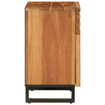 ZNTS Bedside Cabinet Brown 50x34x60 cm Solid Wood Mango 377493