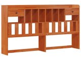 Bookcase Bed Frame with Headboard with Drawer Solid Pine Wood 3423797