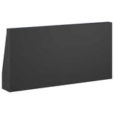 Retaining Wall 2 pcs 40 x 12 x 30 cm Steel Black 8015241
