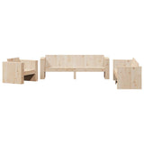 ZNTS 2 Piece Garden Lounge Set Solid Wood Pine 3216900