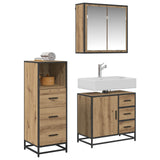 Bathroom Furniture Set 3 pcs Artisan Oak Engineered Wood 3402424