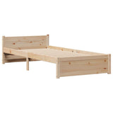 Bookcase Bed without Mattress 90x190cm Single Solid Wood Pine 3322449