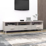 TV Cabinet HAMAR White 158x40x40 cm Solid Wood Pine 340473