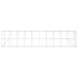 Against Wall Chicken Coop Silver 1000 x 200 x 215 cm 3434734