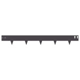 Lawn Edging 20 pcs 100 x 12 cm Steel Black 8008519