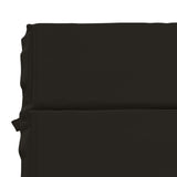 Sunlounger Cushion GEMERT 100% Polyester Black 200 x 80 x 3 cm 948573