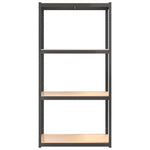 4-Layer Shelves 2 pcs Anthracite Steel&Engineered Wood 3154151