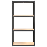 4-Layer Shelves 2 pcs Anthracite Steel&Engineered Wood 3154151