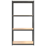 4-Layer Shelves 2 pcs Anthracite Steel&Engineered Wood 3154151
