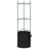 Tomato Cages with Plant Bags 4 pcs 116 cm Steel and PP 3281484