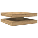 ZNTS Coffee Table 360-Degree Rotatable Artisan Oak 90x90x34.5 cm 3321359