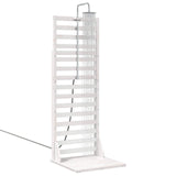 Outdoor Shower 225 cm Solid Pine Wood and Stainless Steel White 886349