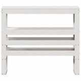 Headboard with Shelves White 75 cm Solid Wood Pine 850900