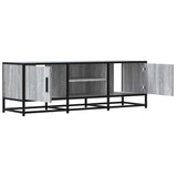 TV Cabinet Grey Sonoma 120x35x41 cm Engineered Wood and Metal 848842
