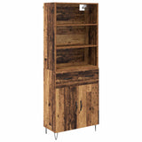 Highboard with Drawer 2 pcs Old Wood Engineered Wood 3415720