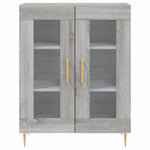 Highboard Grey Sonoma 69.5x34x180 cm Engineered Wood 3198271