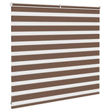 Zebra Blind Brown 160x100 cm Fabric Width 155.9 cm Polyester 4014325