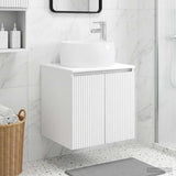 Wall-Mounted Sink Vanity White 49.5 x 44.5 x 66 cm 890452