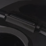 Wall Hung Toilet with Concealed Cistern Ceramic Black 274670