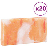 Salt Stones 20 pcs Pink 20 x 2.5 x 10 cm Rock salt 42000109