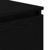 Sideboard Black Oak 60x35x76 cm Engineered Wood 862493