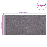 ZNTS Non-slip Painter Fleeces 2 pcs 1020 cm 280 g/m² Grey 3324777