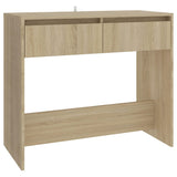 Console Table Sonoma Oak 89x41x76.5 cm Steel 809569