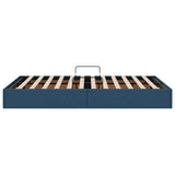 Storage Bed with Mattress with Storage Blue 120 x 200 cm Fabric 3370009