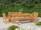 Garden Dining Set Natural Teak Solid teak wood One Size Durable 3157152