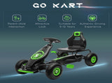 Kids Pedal Go Kart, with Adjustable Seat, Inflatable Tyres - Green T3398P348331