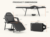 Portable Beauty Bed, Adjustable 3 Section Massage Table, Folding Massage, Salon Beauty Tattoo 66603396