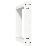 Dining Table Legs U-Shaped 2 pcs White 50x cm Steel 4012785