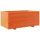Garden Planter Wax Brown 110x60x49.5 cm Solid Wood Pine 3282571