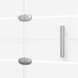 Folding Shower Enclosure ESG 120x140 cm White 150739
