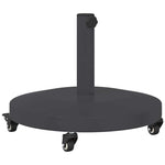 Outdoor Umbrella Base Dark grey 48 x 48 x 32 cm Steel, Concrete 42010016