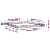 32-Panel Dog Playpen Black 100x50 cm Powder-coated Steel 3115982