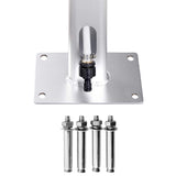 Garden Shower with Grey Base 220 cm Aluminium 3070786