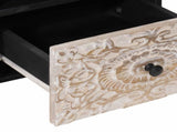 TV Cabinet White 70 x 33.5 x 46 cm Solid Mango Wood 4018369